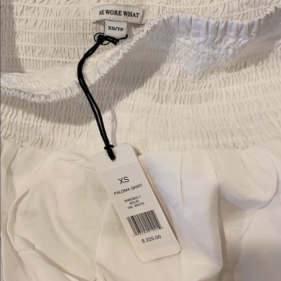 Onia x WeWoreWhat Paloma Skirt in white - Picture 8 of 8